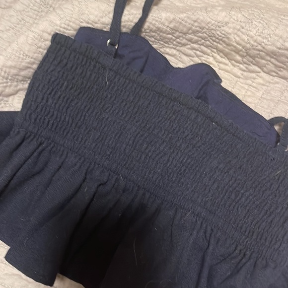 princess polly ruffle navy top - Picture 5 of 5